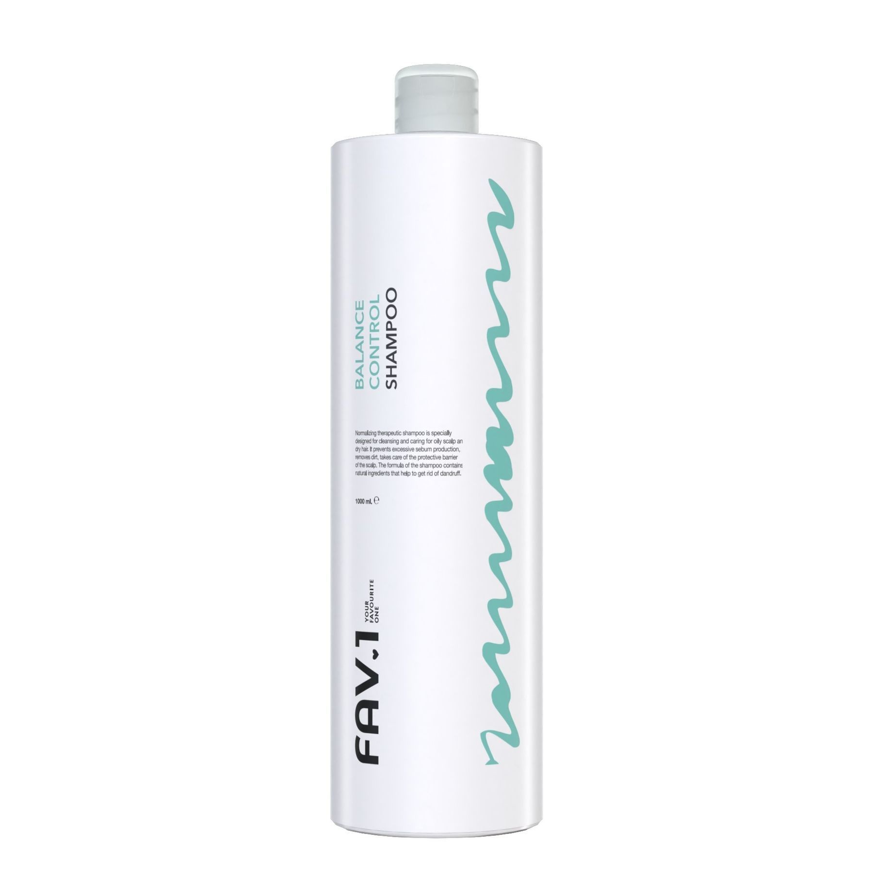 FAV.1 BALANCE CONTROL SHAMPOO Нормалізуючий лікувальний шампунь, 1000 мл